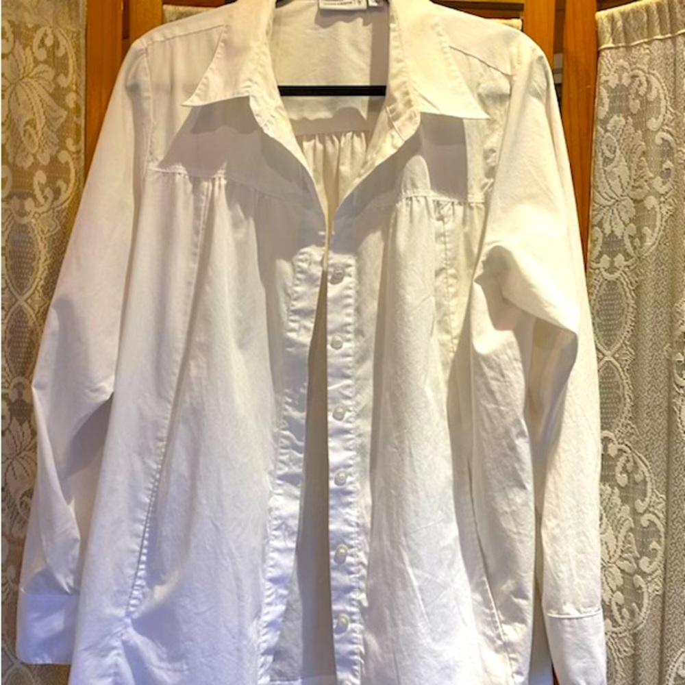 COPY - Solid Cotton Ruched Yoke Oversized Shirt